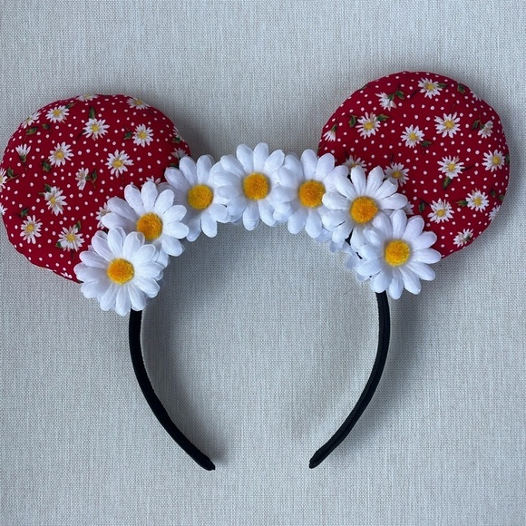 None Accessories - Floral Minnie ears